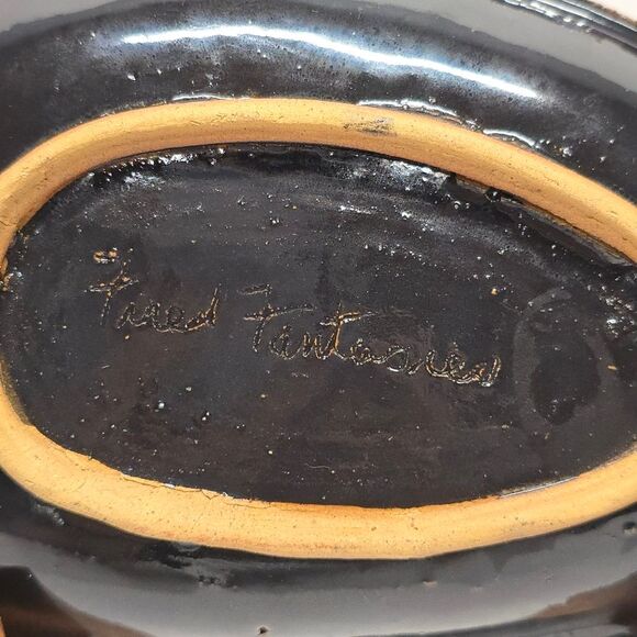 Fired Fantasies Pottery Giraffe Hand Crafted Trinket Dish Vanity Bowl - Picture 7 of 8